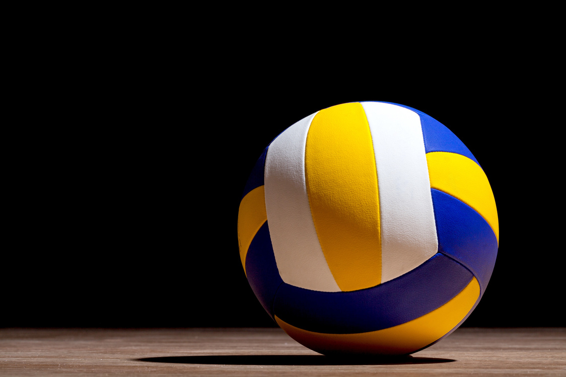 Volleyball Object Ball on Dark Background